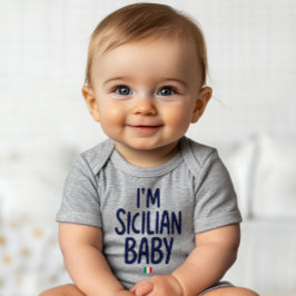 "Ich bin Sizilianer Baby" Lustiger Stolz auf Sizil Baby Strampler