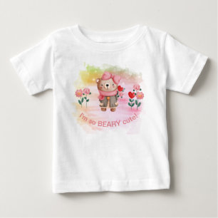 'Ich bin so beary süß' Kleiner Mädchenbär Baby T-shirt
