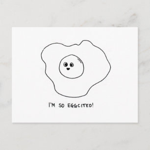 Ich bin so begeistert postkarte