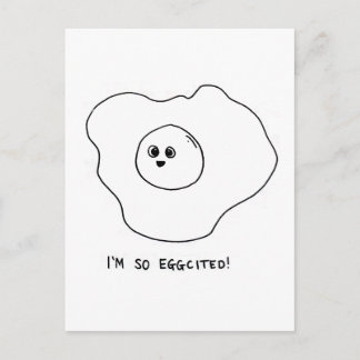 Ich bin so begeistert postkarte