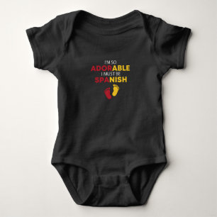 Ich bin so bezaubernd, dass ich Spanisch Funny Spa Baby Strampler
