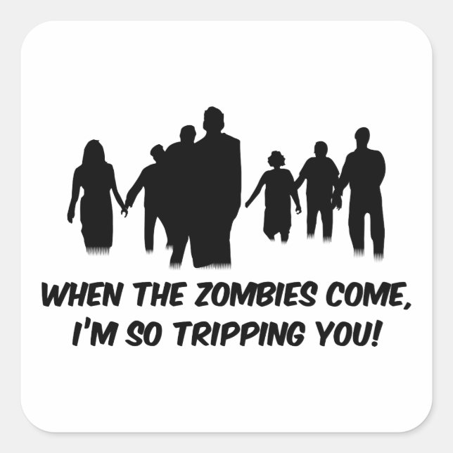 Ich bin so damit beschäftigt, dich zu betreten quadratischer aufkleber (Vorderseite)