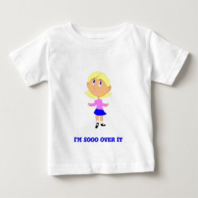 Ich bin so drüber baby t-shirt (Vorderseite)