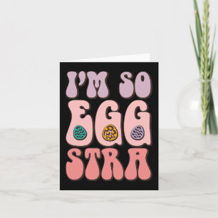 Ich bin so Egg-stra Niedliche Bunny Egg Hunt Retro Karte