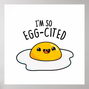 Ich bin so eig zitiert Funny Egg Pun Poster