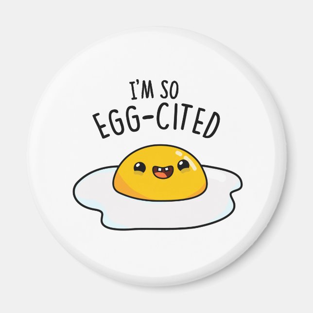 Ich bin so eig zitiert Funny Fried Egg Pun Magnet (Vorne)