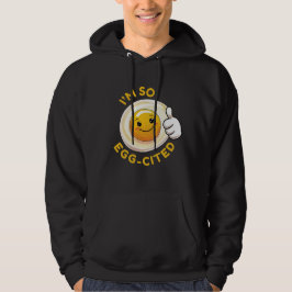 Ich bin so eig-zitiert! Funny Niedlich Egg Pun Hoo Hoodie