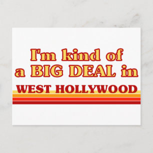 Ich bin so ein großes Geschäft in West Hollywood Postkarte