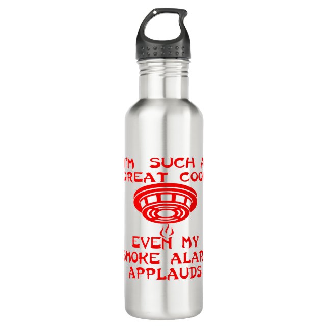 Ich bin so ein toller Koch, selbst mein Rauchmelde Edelstahlflasche (Vorderseite)