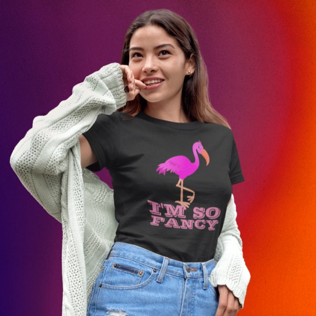 ICH BIN SO EXTRAVAGANT FLAMINGO LADIES T - SHIRT T (Von Creator hochgeladen)