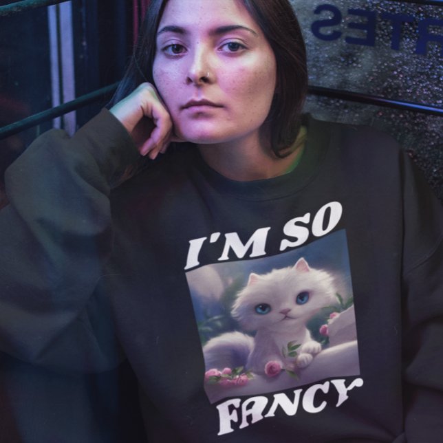 ICH BIN SO EXTRAVAGANT WEISS KUNST T - SHIRT SWEAT (Von Creator hochgeladen)