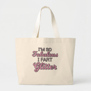 Ich bin so fabelhaft ich Furz Glitzer Gay Pride Jumbo Stoffbeutel