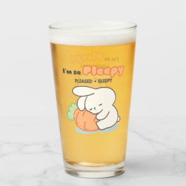 Ich bin so froh: Bunny Hugging Carrot Pillow Glas