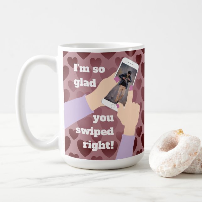 Ich bin so froh, dass du richtig geschwommen hast! kaffeetasse (Mit Donut)