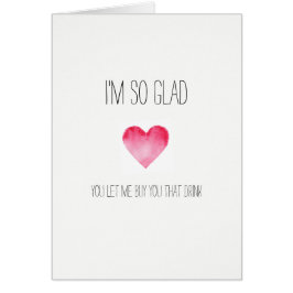 Ich bin so frohe Valentinsgrußkarte