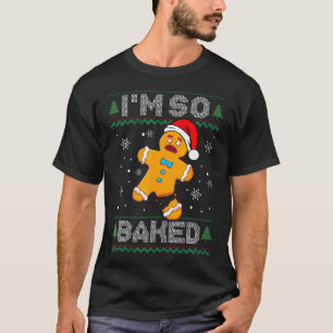 ICH Bin So Gebacken Gingerbread Mann Weihnachten L T-Shirt