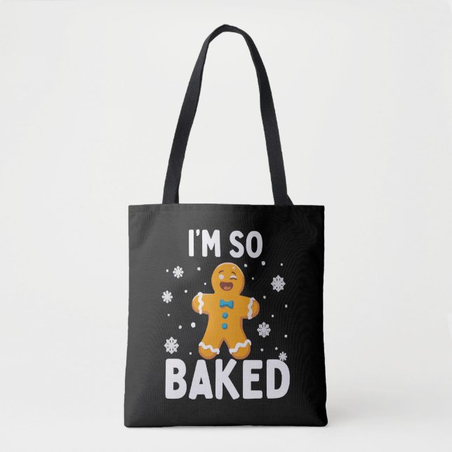 Ich bin so gebacken Lebkuchenmann Weihnachtsplätzc (Vorderseite)
