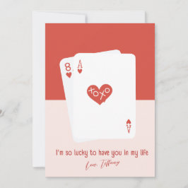 Ich bin so glücklich, dass du eine Ferienkarte has Feiertagskarte