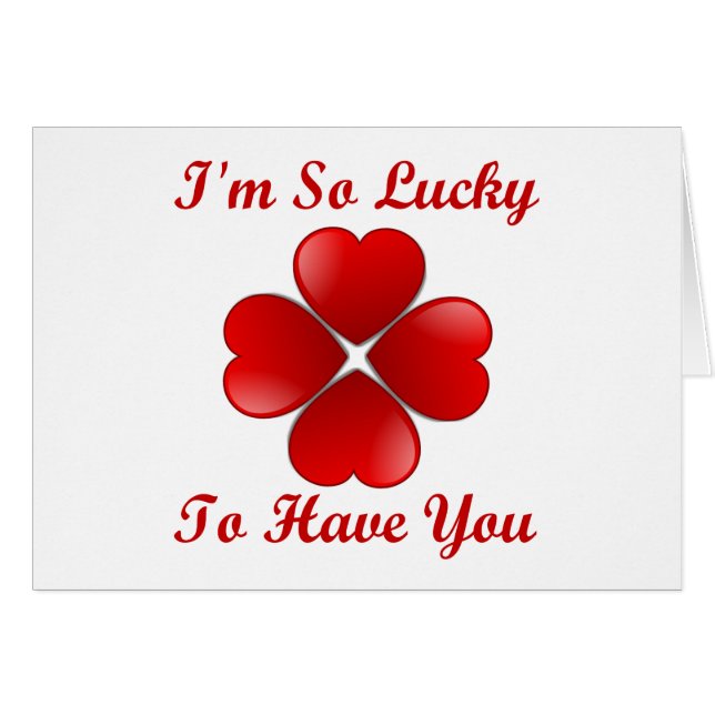 Ich bin so glücklich, Sie zu haben (Ver. #2) (Vorderseite (Horizontal))