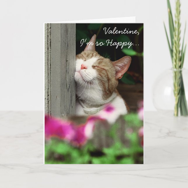 Ich bin so glücklich Valentine Feiertagskarte (Vorderseite)
