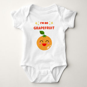 ICH BIN SO GRApefruit Baby Strampler