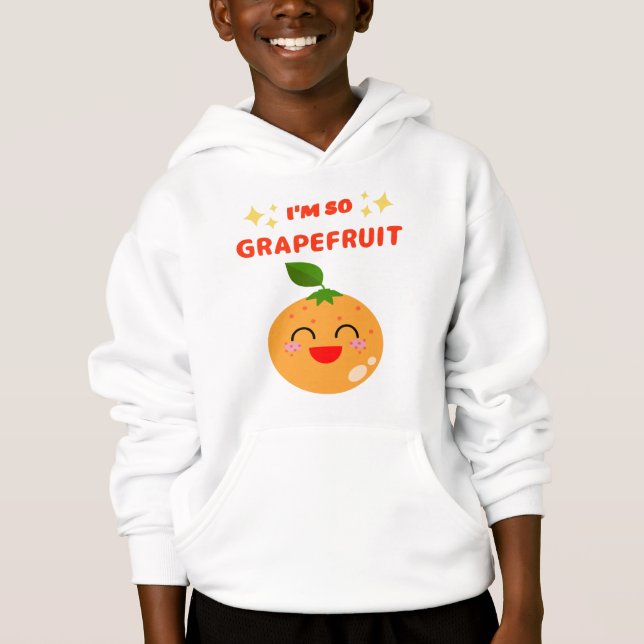 ICH BIN SO GRAPEFRUIT HOODIE (Vorderseite)