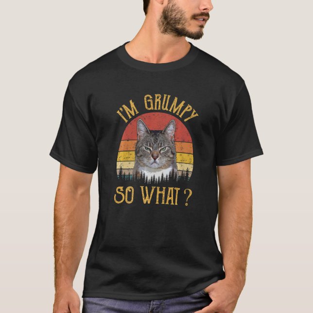 Ich bin so grumpy, was Kitten Catkin Kitty Funny M T-Shirt (Vorderseite)