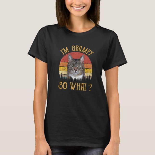Ich bin so grumpy, was Kitten Catkin Kitty Funny M T-Shirt (Vorderseite)