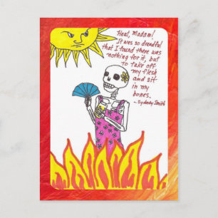 Ich bin so heiß postkarte