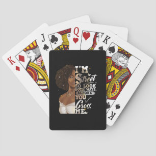 Ich bin so in der Straße, schauen Sie beide Wege,  Spielkarten