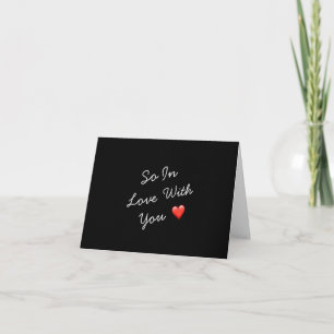 **ICH BIN SO IN LIEBE MIT IHNEN** LIEBE CARD KARTE