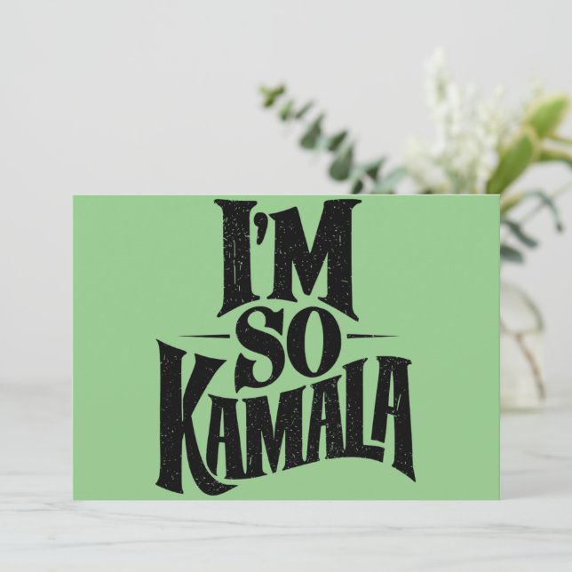 Ich bin so Kamala Brat Green Meme Einladung (Stehend Vorderseite)