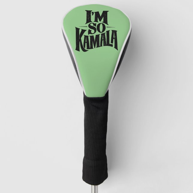 Ich bin so Kamala Brat Green Meme Golf Headcover (Vorderseite)