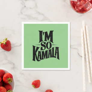 Ich bin so Kamala Brat Green Meme Serviette