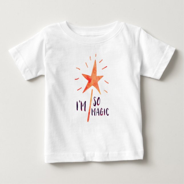 Ich bin so Magic Girls Kleinkind Ruffle T Shirt (Vorderseite)
