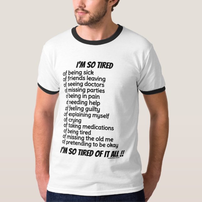 ICH BIN SO MÜDE T-Shirt (Vorderseite)