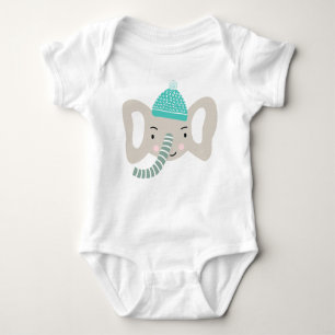 ICH BIN SO NIEDLICH   FUNNY WINTER ELEPHANT   SCAN BABY STRAMPLER