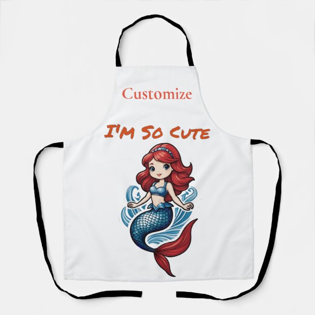 Ich bin so Niedlich Mermaid Thunder_Cove Schürze (Vorderseite)