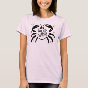 Ich bin so SCHÖN mit Glitzern und einer Krabbe T-Shirt