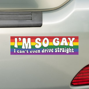 Ich bin so schwul, dass ich nicht einmal gerade LG Autoaufkleber