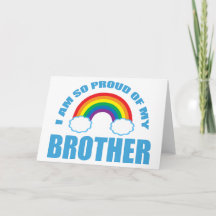 Ich bin so stolz auf meinen Bruder, Regenbogen-Gay