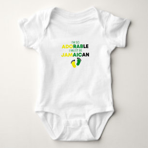 Ich bin so süß, ich muss Jamaikaner sein Lustiger  Baby Strampler
