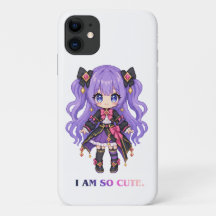 "ICH BIN SO SÜß" Kawaii Anime-Charakter-Handyhülle