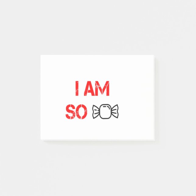 Ich bin so süß post-it klebezettel (Vorderseite)