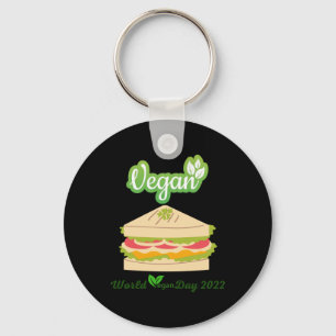 Ich bin so Veganer Tag 2022 Sticker1 Schlüsselanhänger
