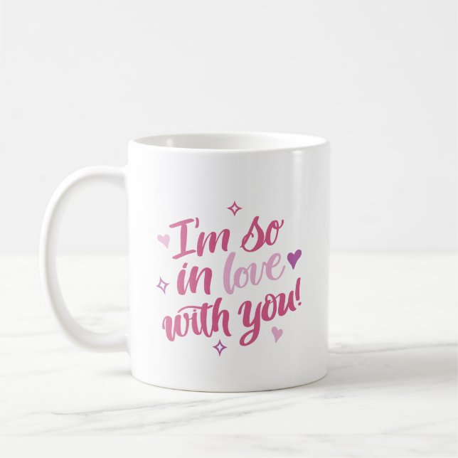 Ich bin so verliebt in dich Kaffeetasse (Links)