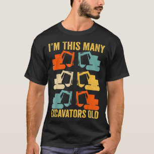 Ich bin so viele Ecavators alt 6. Geburtstag Ec T-Shirt