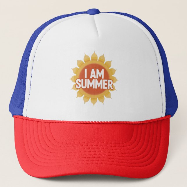 Ich bin Sommer Truckerkappe (Vorderseite)