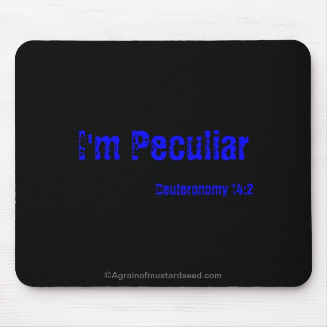 Ich bin sonderbar mousepad (Vorne)