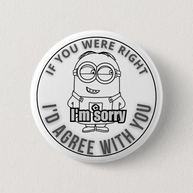 Ich bin soory button (Vorderseite)